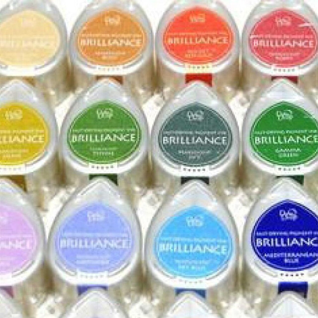 Tsukineko Brilliance Dew Drops Pigment Ink Pad - Rocket Red Gold